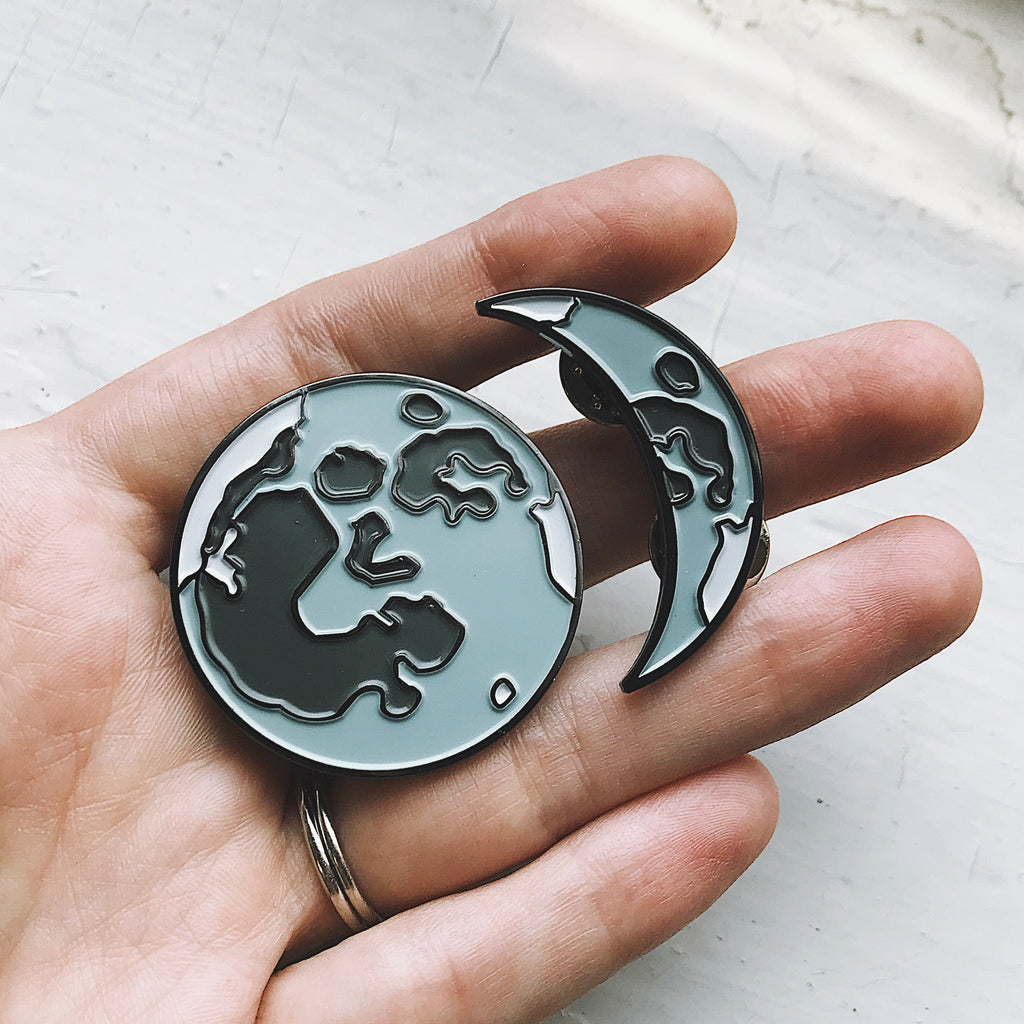 Full Moon Enamel Pin